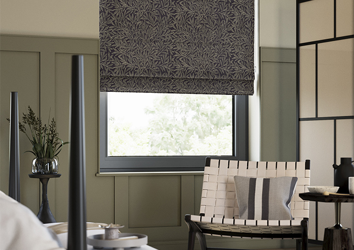 William Morris Willow, Woven Indigo - Roman Blind - Image 5